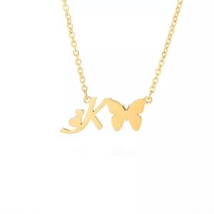 INITIAL LETTER “K” NECKLACE